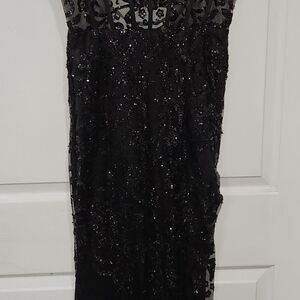 Elegant Black Lace Prom Dress